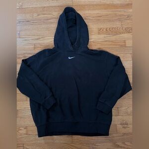 Nike Sportswear Center Swoosh Hoodie Oversized Fit Medium Women’s Black